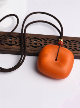 天然磨砂老蜜蜡平安扣吊坠毛衣链原石原皮琥珀随形无事牌男女挂件