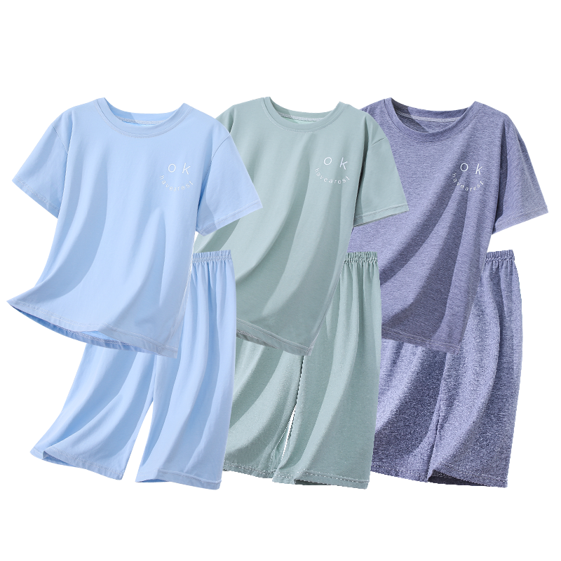 莫代尔男童儿童夏季短袖短裤睡衣 佰媛琪睡衣/家居服套装