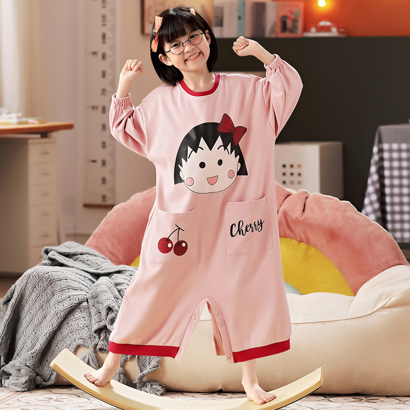 儿童连体女童秋季纯棉可爱连体衣 佰媛琪睡衣/家居服套装