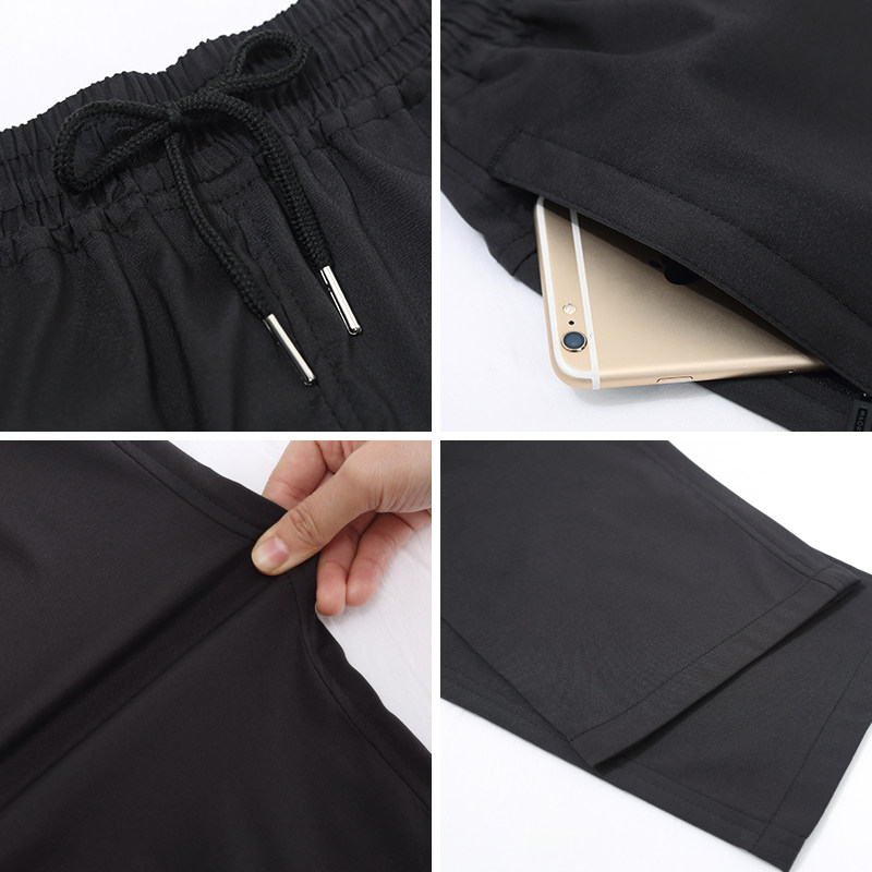 春季休闲男士宽松直筒夏冰丝运动裤 伊杰纳休闲裤