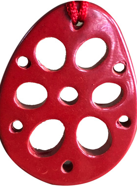 原矿帝王红朱砂莲藕片挂件男女个性佳偶天成情侣互送吊坠剑财情丝