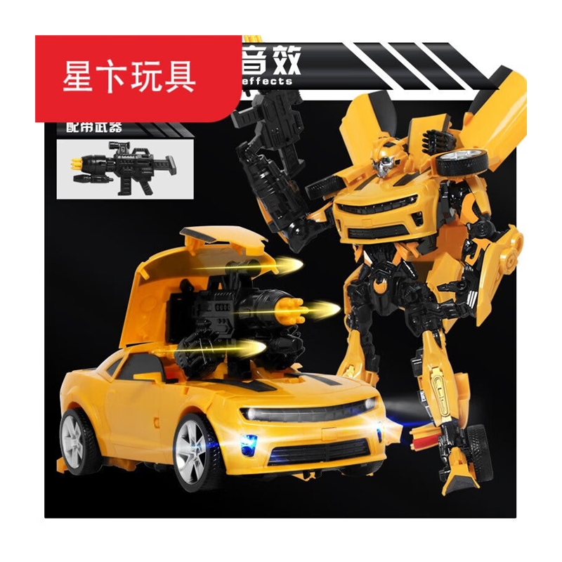 擎天柱变形玩具模型汽车机器人合金大黄蜂恐龙钢索金刚天火-图3