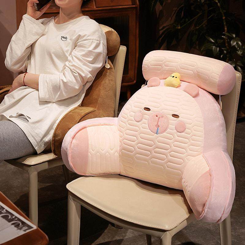 卡皮巴拉乳胶床头靠垫软包护腰靠背床上枕头大靠枕孕妇沙发抱枕,淘宝优惠券,粉丝福利购,淘宝优惠卷