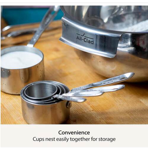 美国代购all-clad Measuring Cup Set 不锈钢量杯套装5件套 - 图1