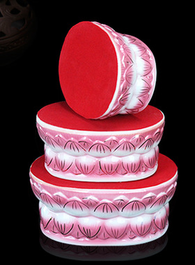 陶瓷莲花座浮雕座佛座供佛祖神像垫台增高垫供座佛具用品佛台