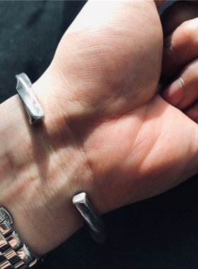 千银厚果维京手镯925手工