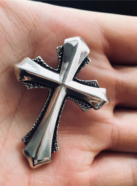 十字架吊坠个性复古重金属手工
