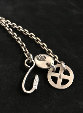 S925纯银4mm太角链叠搭配饰品