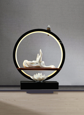 泥无界新中式风倒流香家居装饰