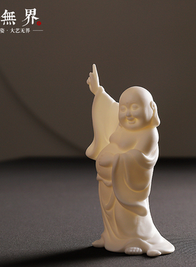 弥勒佛办公桌禅意风软装饰工艺品