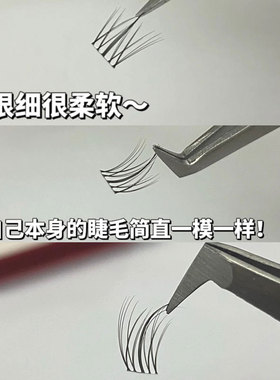 空气透明梗萌睫尚品太阳花假睫毛