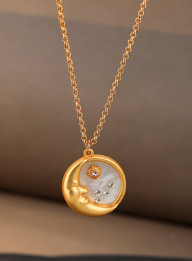 欧美时尚复古项链贝壳