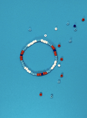 黑白陶瓷串珠项链定制