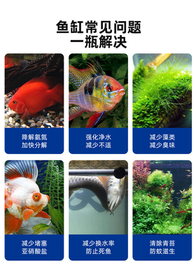 百因美硝化细菌高浓缩鱼缸硝化菌水族箱草缸净水剂淡海水消化细菌