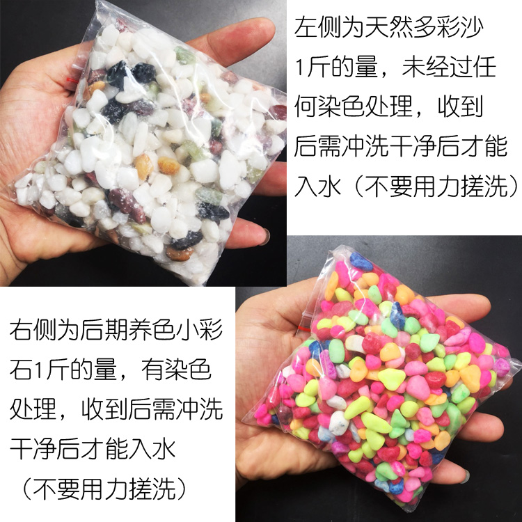 小鱼缸彩石造景底沙仿真水草摆件乌龟缸水族箱装饰套餐假塑料水草 - 图2