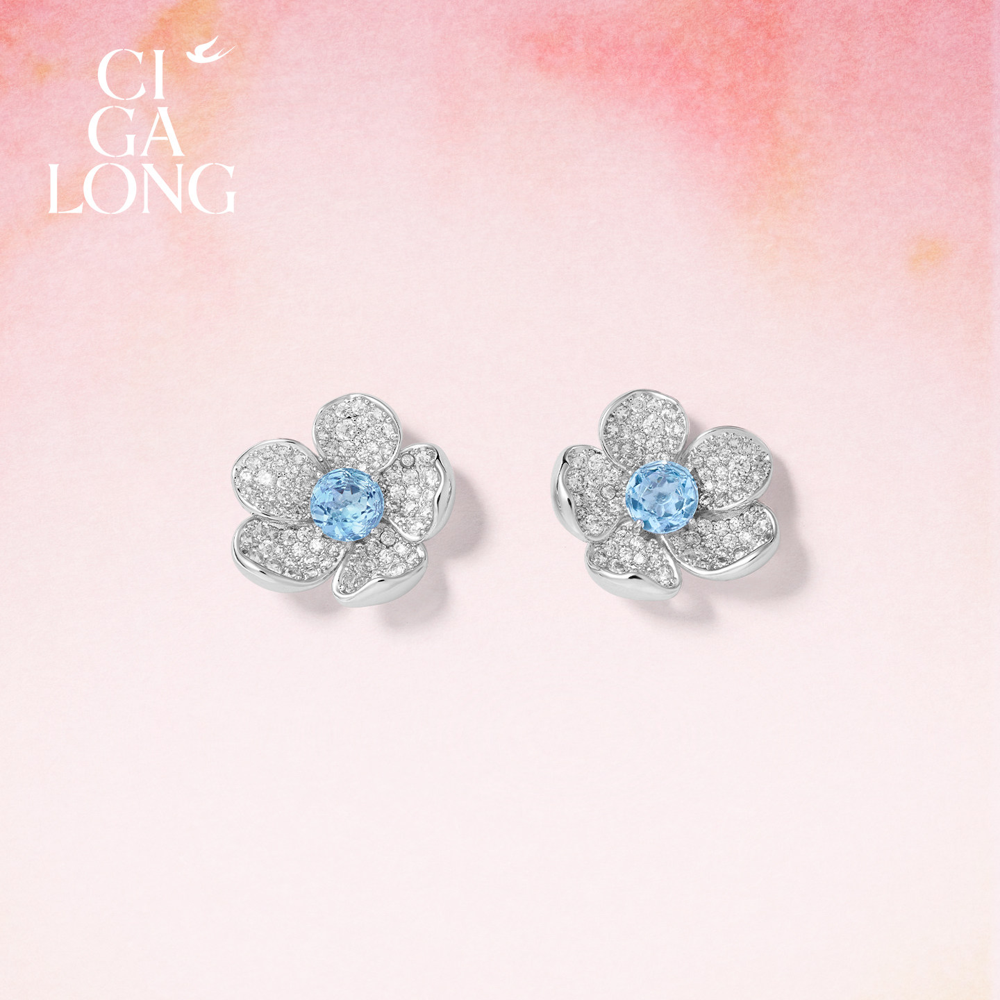 CIGALONG Long Zijia small hairpin earrings