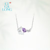 CIGALONG small butterfly amethyst earrings