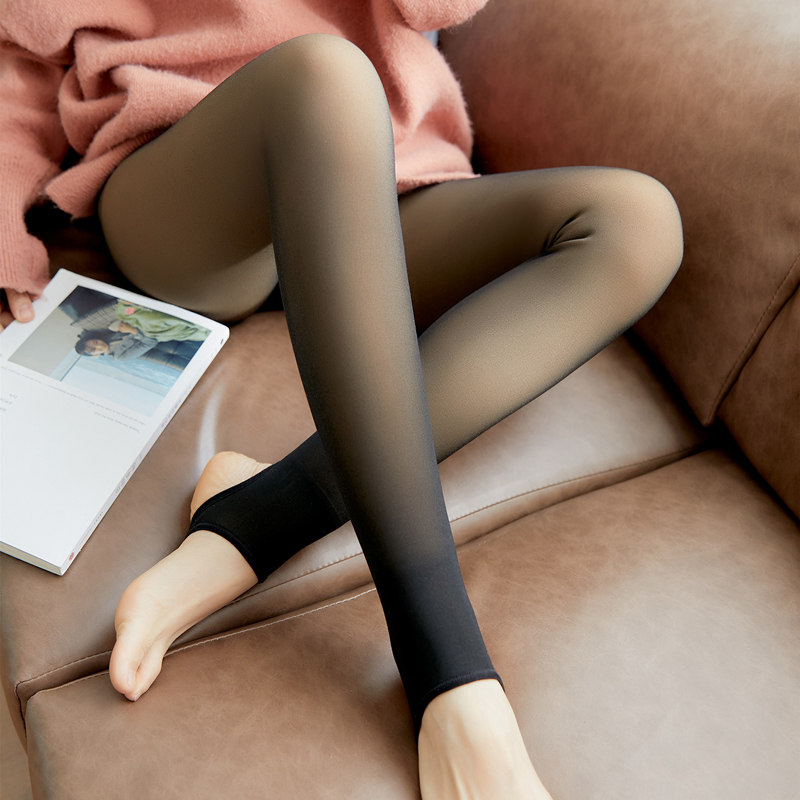 收腹空姐灰一体透肤压力光腿打底裤 衣歆打底裤