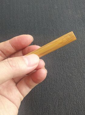 纯手工制作楠竹竹枝烟嘴细烟款家用可把玩打磨抛光竹制品