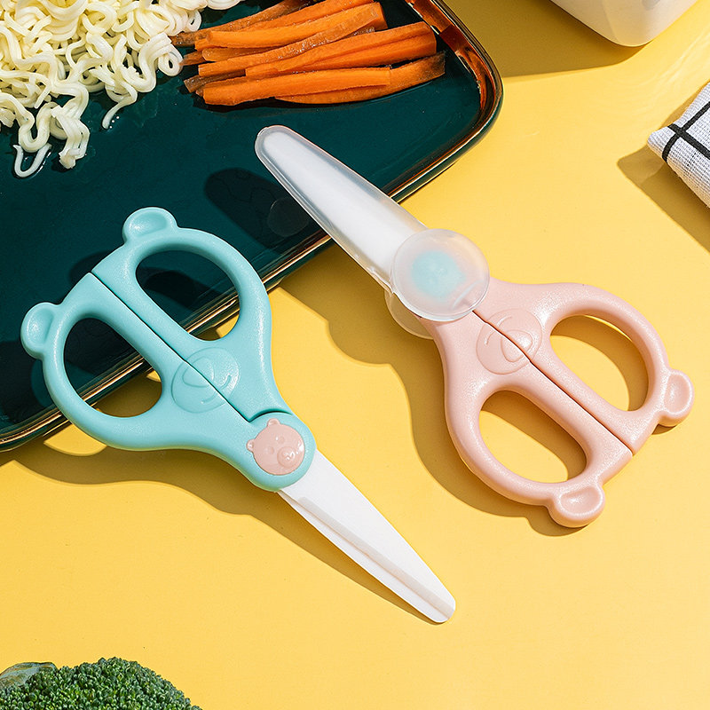 儿童辅食剪刀陶瓷剪宝宝用小工具剪菜剪肉剪面条剪AD钙剪食物便携,淘宝优惠券,粉丝福利购,淘宝优惠卷