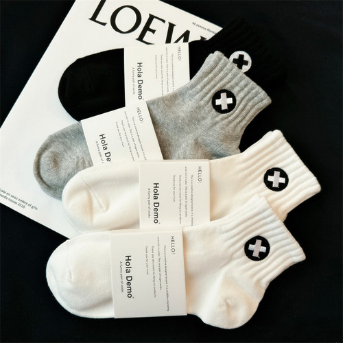 吉良先生 男士短袜纯棉夏季薄款袜子男船袜吸汗防臭男袜潮ins女袜 - 图2