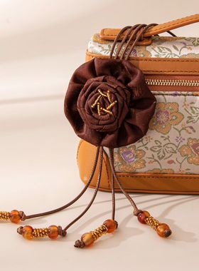 复古小香风真丝手工项链