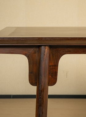 红木夹头榫刀牙板画案古典家具