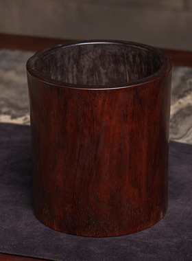 清代红木笔筒文房雅器