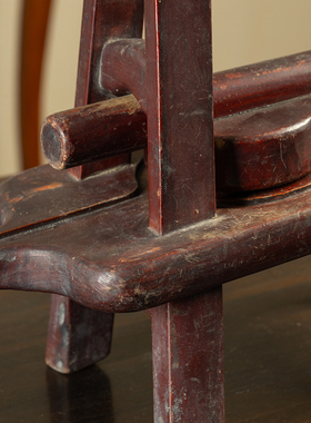 榉木甘蔗床老物件古董收藏