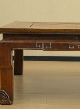 清代 红木回纹炕桌老物件明清古典老家具古董收藏老红木实木炕桌