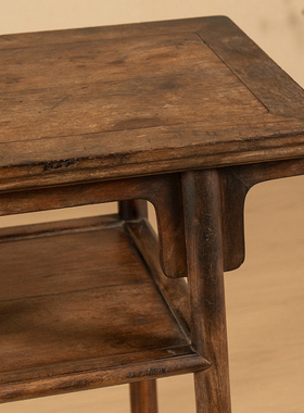 紫檀夹头榫刀牙板带屉平头案