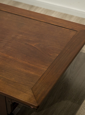 红木独板回纹大炕案中式