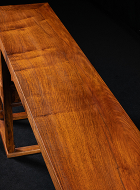二十世纪黄花梨一块玉架几案
