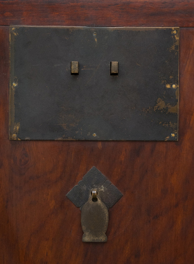 海南黄花梨拉门式书箱摆件