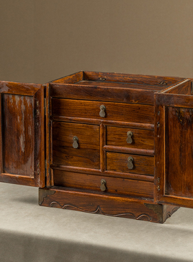 黄花梨盝顶官皮箱明清古典