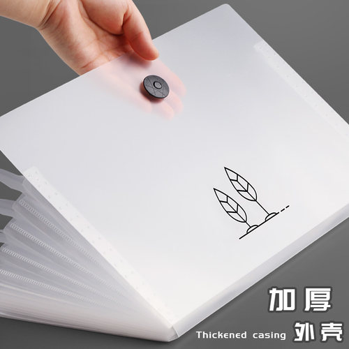 风琴包a4文件夹多层透明插页试卷收纳袋学生用书卷子夹科目分类整理神器办公用品档案发票据盒孕期产检资料册 - 图2