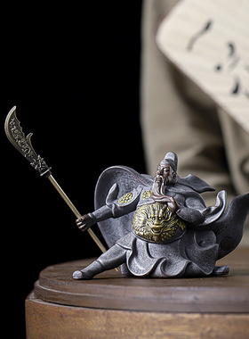 精品陶瓷人物武圣关公像武财神关羽镇宅家居摆件汽车平安车载装饰