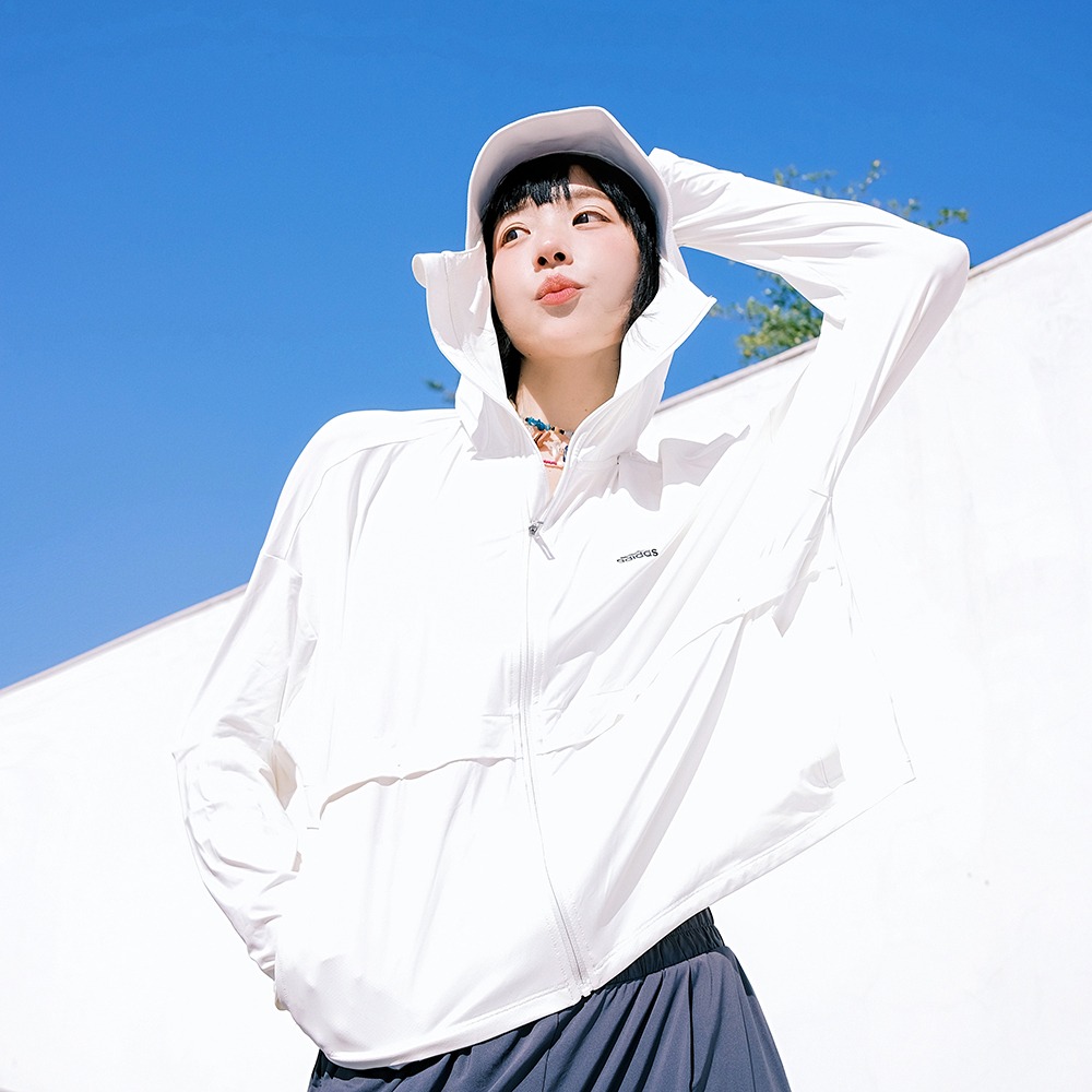 「冰淇淋防晒衣」adidas阿迪达斯亲子款女大童凉感UPF50+防晒服_adidas儿童官方旗舰店_童装/婴儿装/亲子装-第5张图片-提都小院