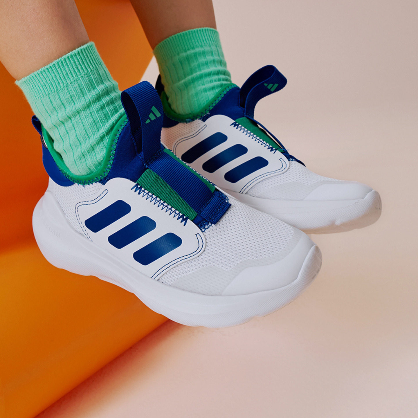 小童TENSAUR COMFORT AC一脚蹬网面运动鞋adidas阿迪达斯轻运动