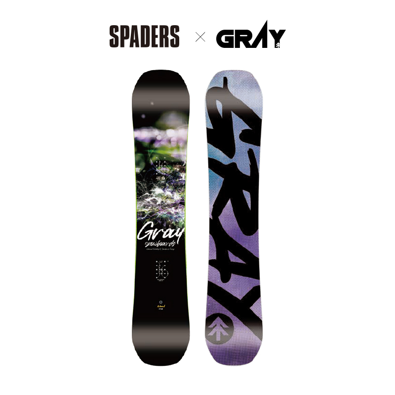 GRAY 22/23款小树入门级平花板单板滑雪板SHRED 黑桃雪具 - 图0