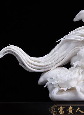 素茗中国白《富贵人生》客厅摆件