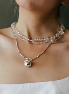 真迹纯银铃铛百搭短颈链