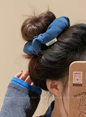高级感充棉大肠发圈韩系可爱枕头发圈睡觉丸子头发饰头绳发绳头花