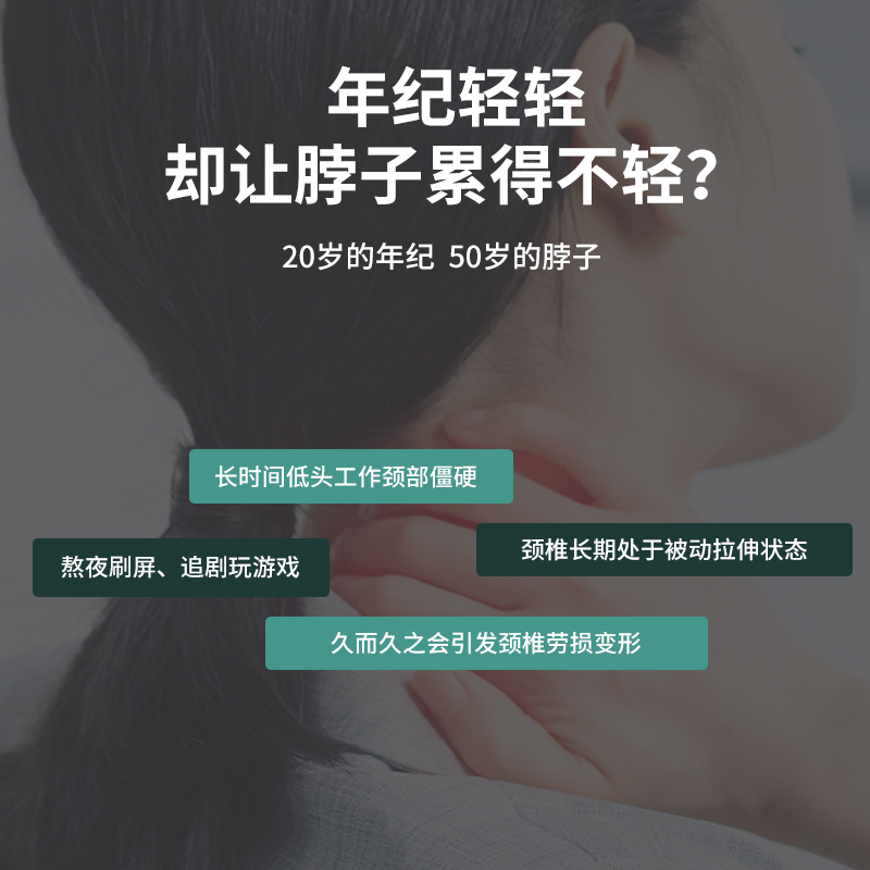 全荞麦壳颈椎枕头修复颈椎专用枕头荞麦皮护颈枕成人反弓矫正圆枕