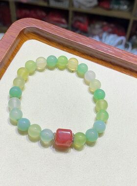 天然玛瑙手串女款新中式简约