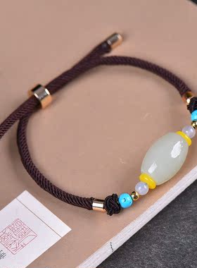 玉阅珠宝情侣和田玉民族风天然