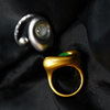 A good instrument (ornament), the Dune Jadeite design ring is full of personality and does not follow the crowd. The women's model is inlaid with heavy gold.