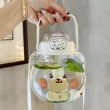 Вместительная и большая летняя высококачественная чайная чашка со стаканом, милая детская трубочка, с медвежатами