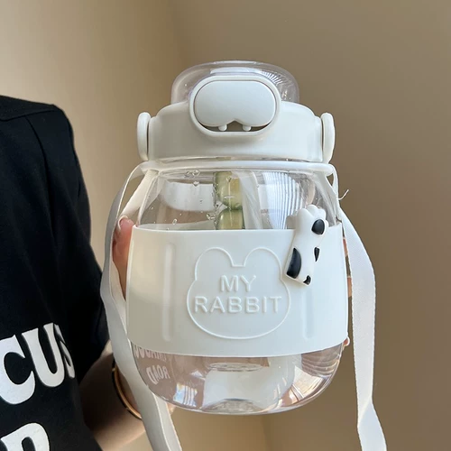 Вместительная и большая трубочка со стаканом, летний чайник, 2000 мл