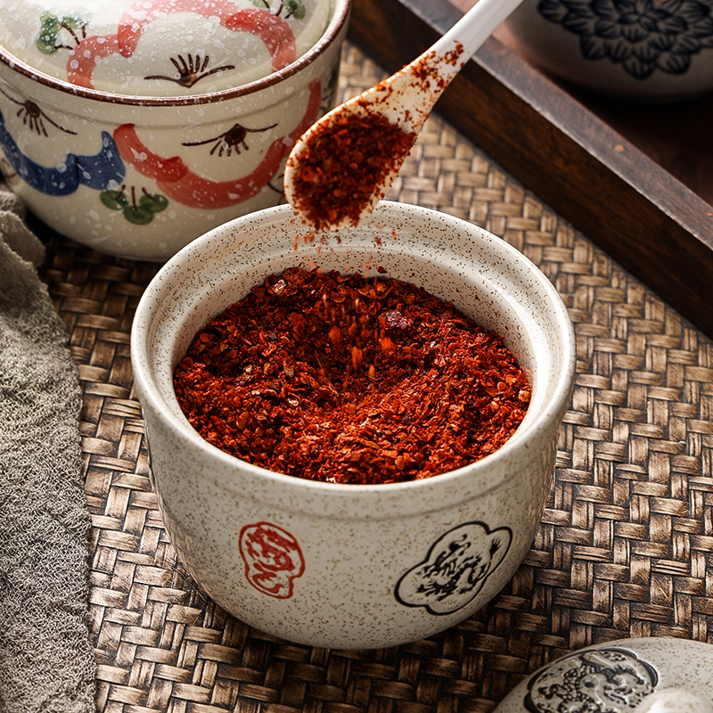 家用陶瓷厨房装辣椒油油罐罐子辣子调料罐专用盐罐碗罐猪油罐日式 - 图1